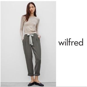Aritzia Wilfred New Allant  Pant, Dark Olive, Size 0